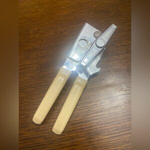 Swing-A-Way Portable Can Bottle Opener Steel Beige Manual Hand Away MADE IN USA